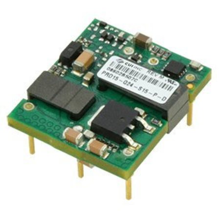 CUI INC DC to DC Converter, 48V DC to 3.3V DC, 16.5VA, 0 Hz PRD15-Q48-S3-P-D